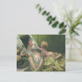 母ビクトリアンと新生児母の日カード 案内ポストカード (スタンド正面)