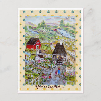 母ビジョン引っ越し祝いパーティーの招待 招待状