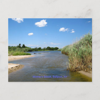 母ビーチ、Bellport NY ポストカード
