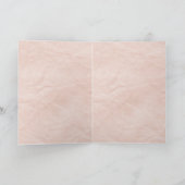 母ピンクのフローラエレガントのための詩 カード (内部)