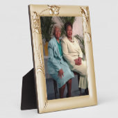 母ファンシーの日の銅花枠フェイク額 フォトプラーク (側面)