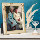 母ファンシーの日の銅花枠フェイク額 フォトプラーク (側面)