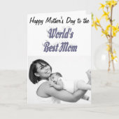 母フォトグレータイポグラフィ母の日 カード (黄色い花)