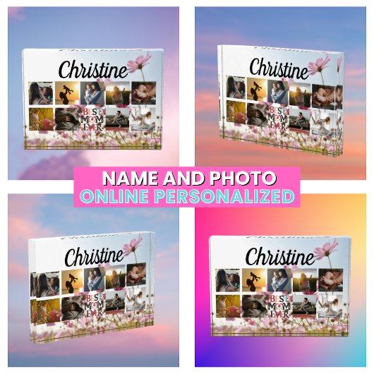 母フォトコラージュエレガント記念 フォトブロック