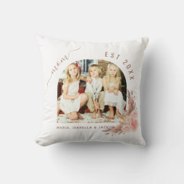 母フォトパンパスグラスバラ金ゴールドピンク母 クッション