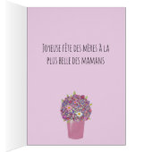 母フランスのの日ピンクの花束 (内側 (右))