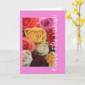 母フランスの日バラカード カード (黄色い花)