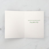 母フローラかわいらしユニークハート母の日 カード (内部)