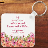 母フローラ キーホルダー (裏面)