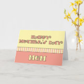 母プレイド カード (黄色い花)