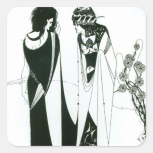 母ヘロディアとのサロメ, 1894年(リトロ) (b/ スクエアシール