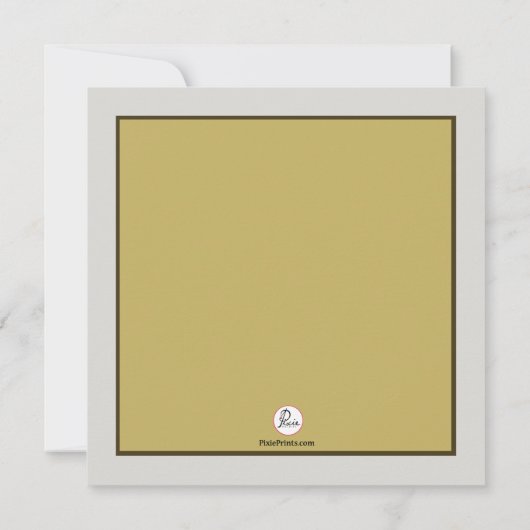 母ベビーのキリン-ベビーシャワーの招待状 招待状 (裏面)