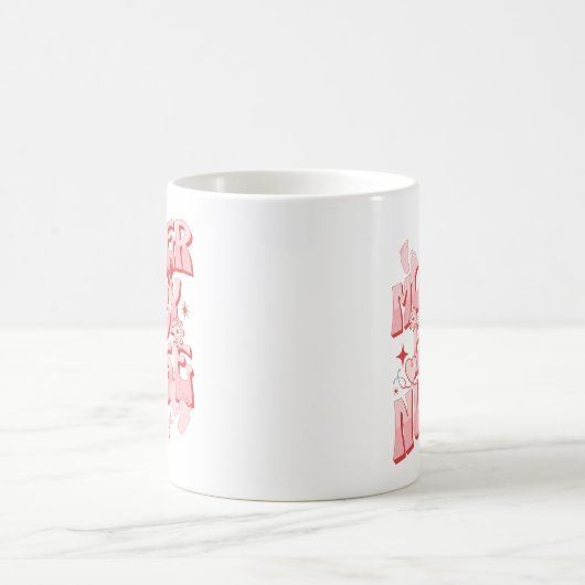 母ベビーナースポストパルタムグルーヴィーママ看護 コーヒーマグカップ (中央)