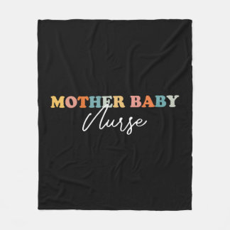 母ベビーナース – 誇気にらしげにママと フリースブランケット