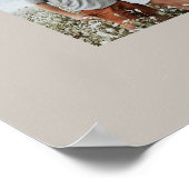 母ベージュエレガントモダン写真ミニマルコラージュ ポスター (角)