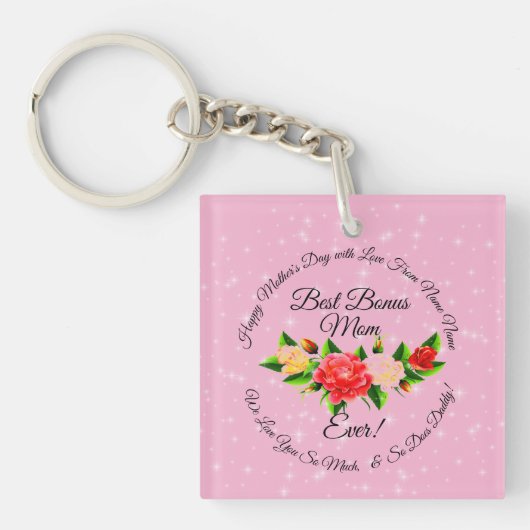 母ボーナス母マザーズの日 キーホルダー (正面)