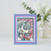 母ポニーと彼女のかわいいバレンタインフィリー、馬 シーズンポストカード (スタンド正面)