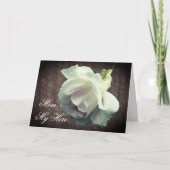 母マイヒーローホワイトローズマザーズデイカード カード (正面)