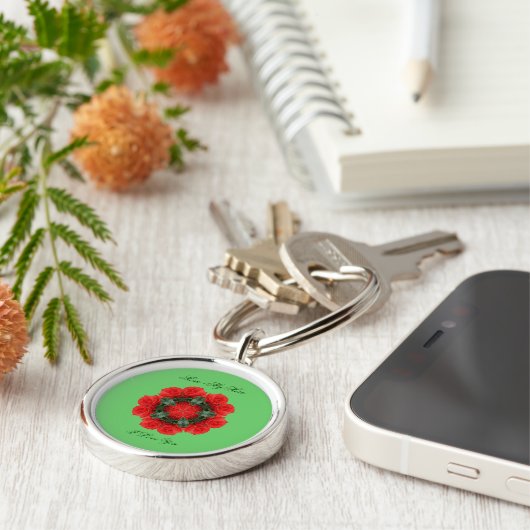 母マイヒーローラブユーバラ万華鏡のように千変万化するパターンキーチェーン キーホルダー (側面)