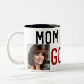 母マグモダンママ最高のマ母ヤギコーヒーマグ ツートーンマグカップ (左)