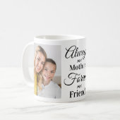 母マザードーター引用文パーソナライズされた3写真 コーヒーマグカップ (正面左)