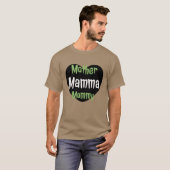 母ママのママのデザインおもしろい Tシャツ (正面フル)