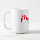 母ママの子供の名前のパーソナライズ コーヒーマグカップ (左)