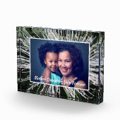 母ママ娘の家族の愛をパーソナライズ フォトブロック (右)