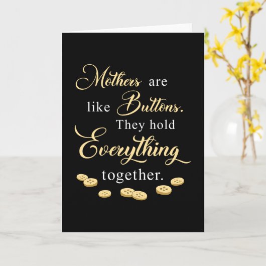 母ママ母の日ママのギフトおもしろいママ カード (黄色い花)