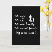 母ママ母の日ママのギフトおもしろい母 カード (黄色い花)