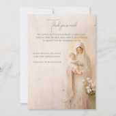 母マリアとベビーバプテスマ サンキューカード (正面)