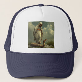 母マリアは蛇のトラック運転手の帽子を踏み付けた キャップ