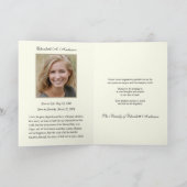 母マリア葬儀祈りの言葉メモリアルありがとう ノートカード (内部)