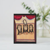 母マリア・イエスキリスト・ソーンクラウンアート絵画ズ ポストカード (スタンド正面)