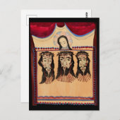 母マリア・イエスキリスト・ソーンクラウンアート絵画ズ ポストカード (正面/裏面)