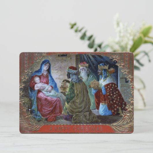 母マリア，ベビーイエスと三人の賢者 シーズンカード (スタンド正面)