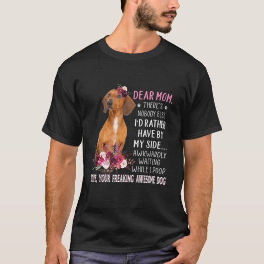 母マ親愛マ犬のオーナーハッピー母の日12 Tシャツ (正面)