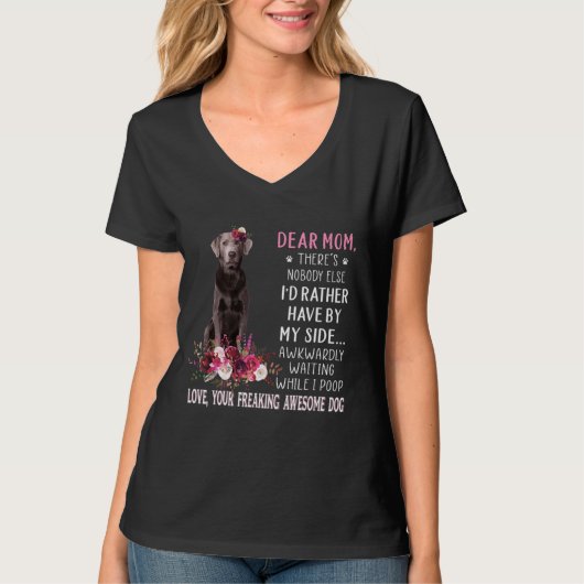 母マ親愛マ犬のオーナーハッピー母の日23 Tシャツ (正面)