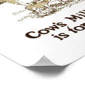 母ミルクはベビー ポスター (角)