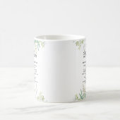 母モダンと娘の勇気付けられるリーフ コーヒーマグカップ (中央)