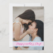 母モダンの日と写カスタム真&文字 シーズンカード (正面)