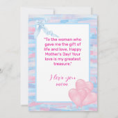 母モダンの日と写カスタム真&文字 シーズンカード (裏面)