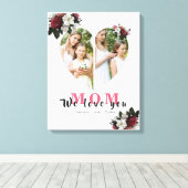 母モダンの日に贈る白いハート型のプレゼント|過去記事 キャンバスプリント (インサイチュ (ウッドフロア))