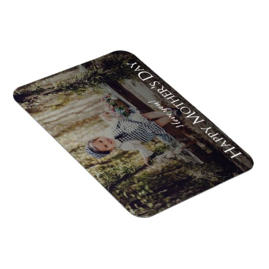 母モダンの日のフォトマグネット マグネット (右側)