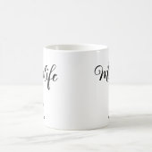 母モダンの日のママの生活の名前のミニマリスト コーヒーマグカップ (中央)