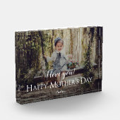 母モダンの日の写真ブロック フォトブロック (左)