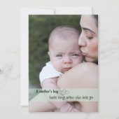 母モダンの日の台本&フォトホリデーカード サンキューカード (正面)