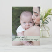 母モダンの日の台本&フォトホリデーカード サンキューカード (スタンド正面)