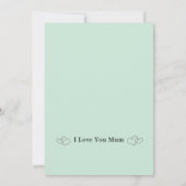 母モダンの日の台本&フォトホリデーカード サンキューカード (裏面)