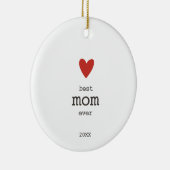 母モダンの日の贈り物カスタムのお母さ最高のん セラミックオーナメント (右)